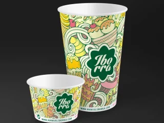 diseño vaso papel